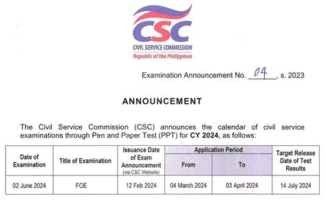 foe filing 2024|Fire Officer Examination 2024 Schedule, Requirements .